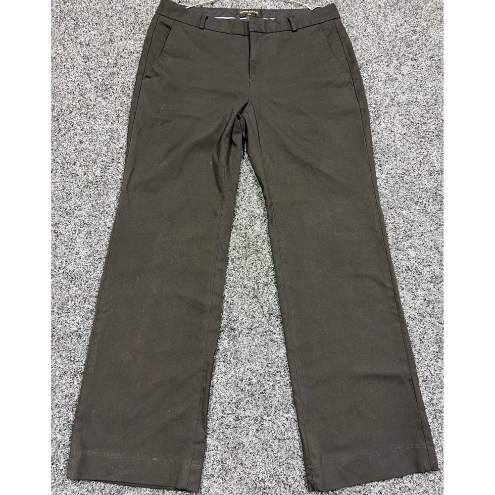 Banana Republic Pants Womens 10P Black Logan Fit Straight Leg Work Office Chic